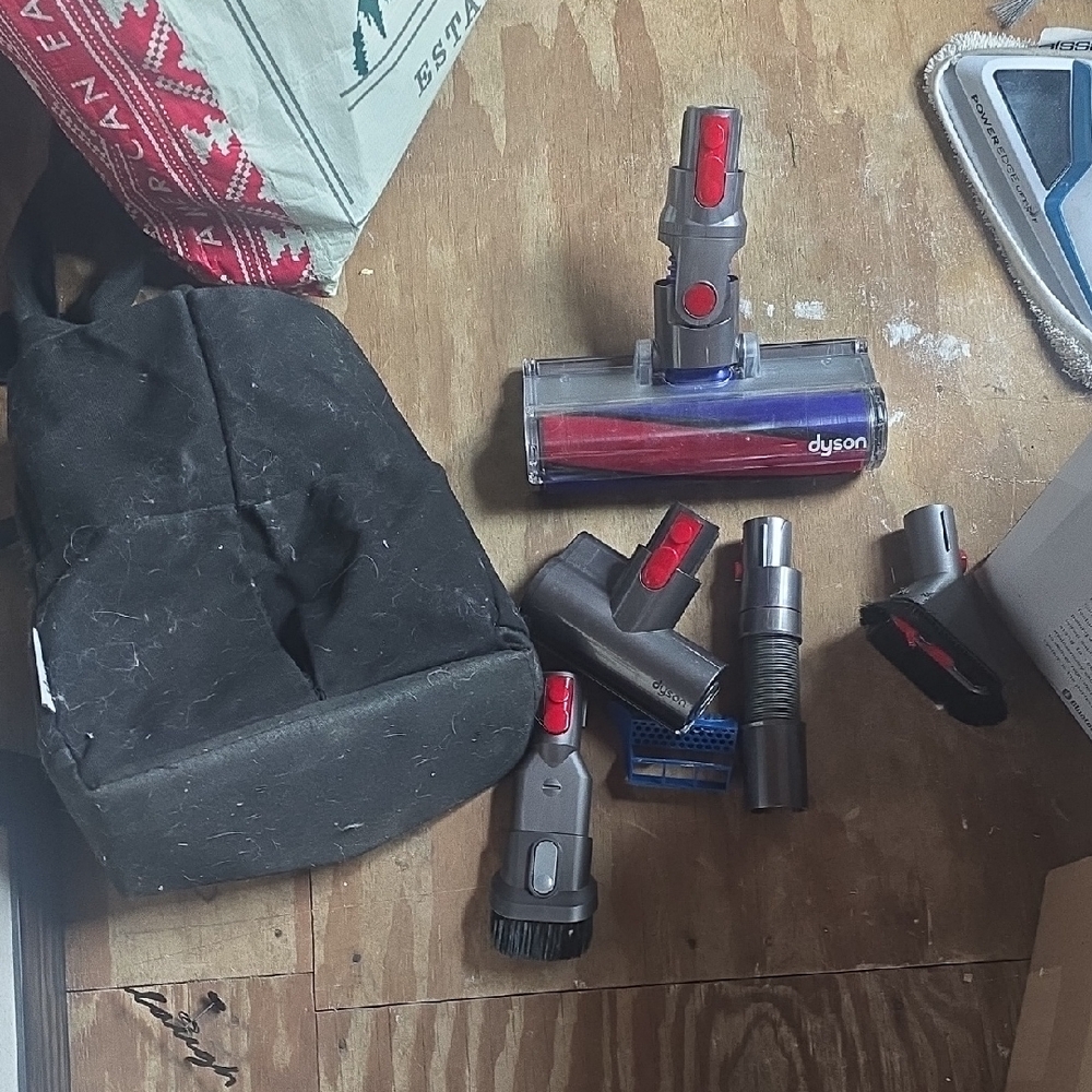 Dyson Red and Gray Vacuum Tool Kit